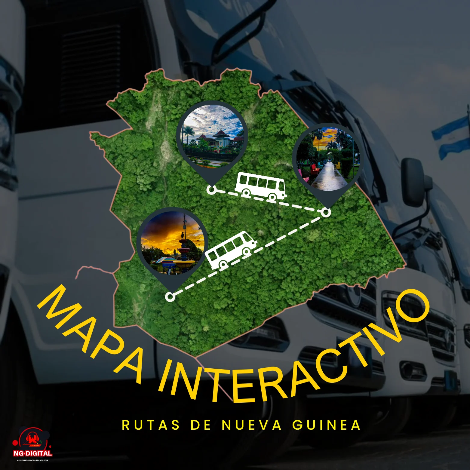 🚍✨ ¡Descubre el Nuevo Mapa Interactivo de Rutas en Nueva Guinea! ✨📍