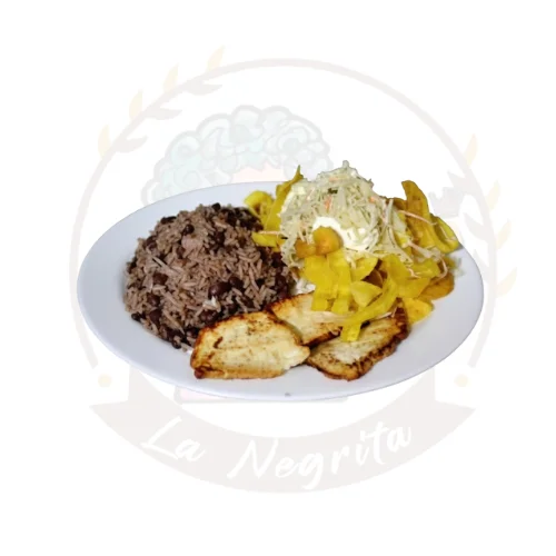 Especial de la casa con tajadas verdes.