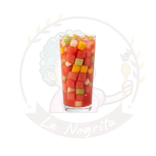 Refresco de ensalada de fruta.