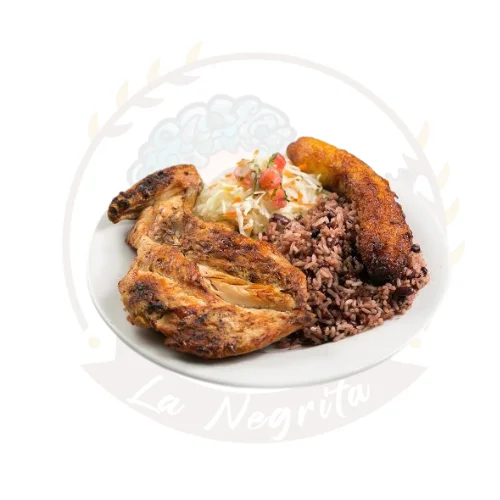 Medio servicio de Pollo asado.