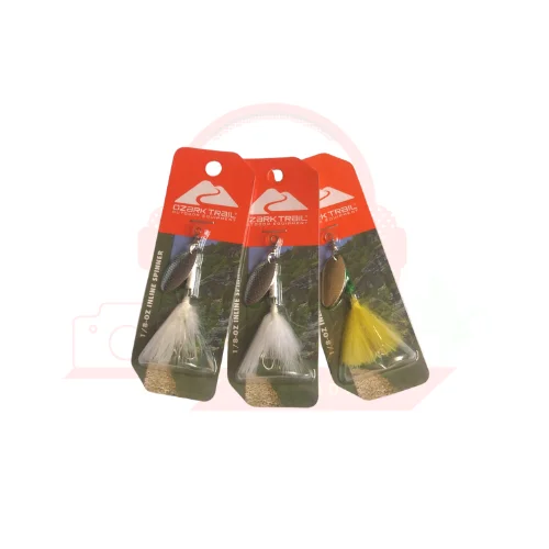 Señuelos de pesca Ozark Trail 1/8-Oz Inline Spinner.